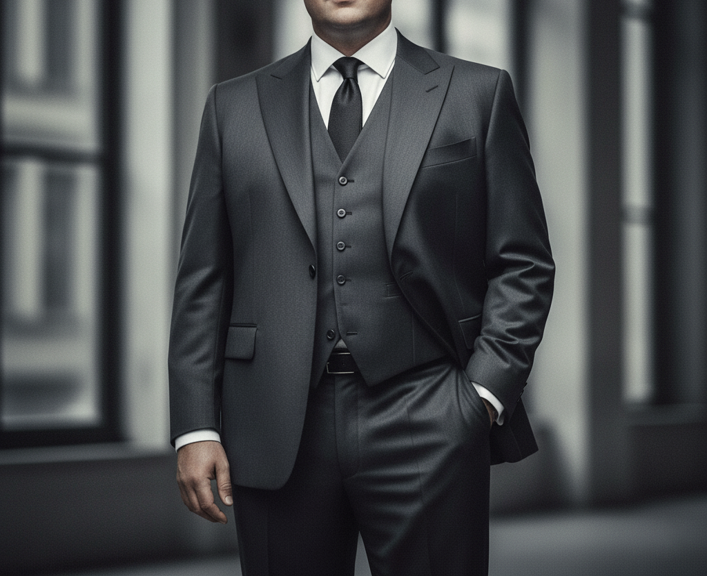 chọn suit theo dáng người oval, bụng to